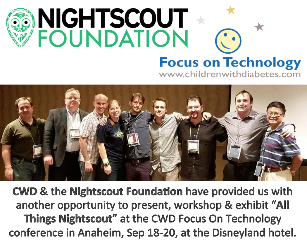 WeAreNotWaiting's tweet photo. Stop by & see us at the #CWD #FocusOnTechnology conference! http://t.co/DxybNsXAAS #Nightscout #WeAreNotWaiting http://t.co/65h5QOnYzq