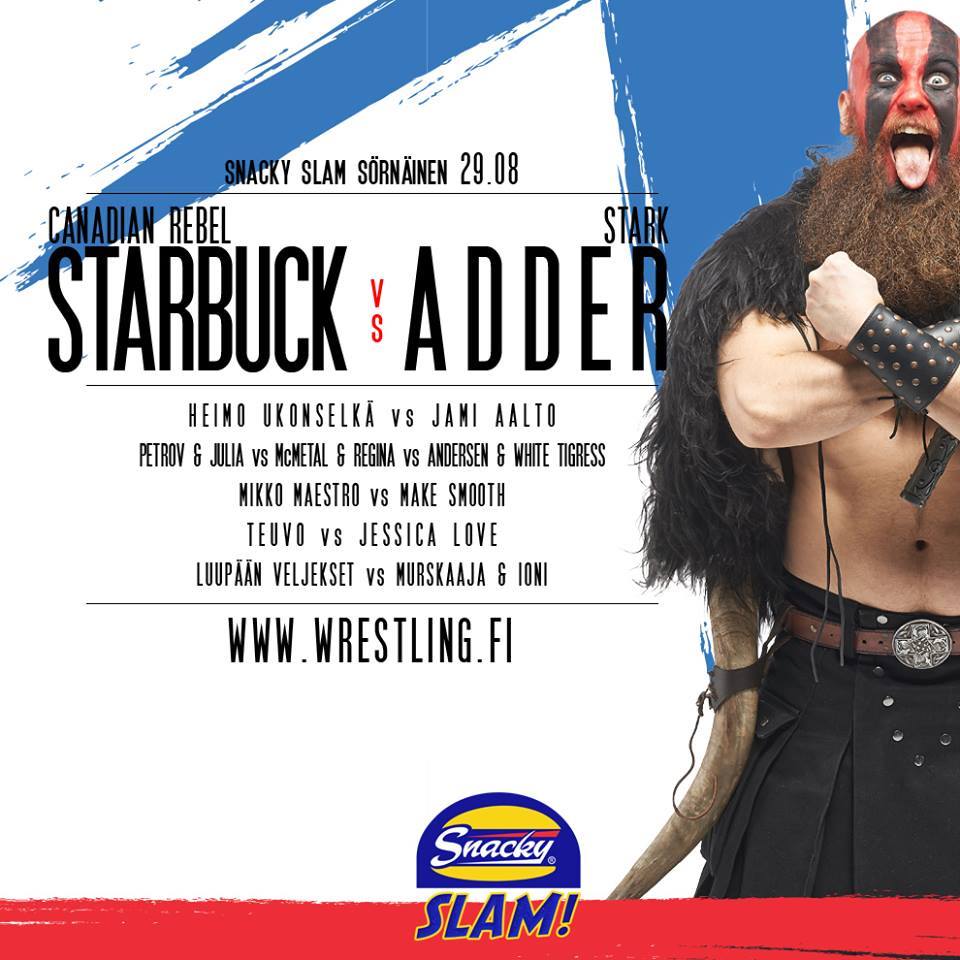 fcfwrestling's tweet photo. Sörnäisen #SnackySlam-show on tässä! 29.8 klo 14:00 vedetään show jossa on enemmän munaa kuin @SnackyFIN Poliisissa! http://t.co/fPEvFwW9CX