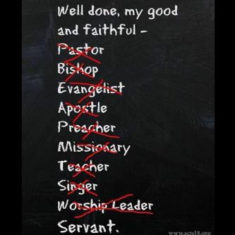 Titles are not as important as getting the job done. Soul saving needs no titles!!!