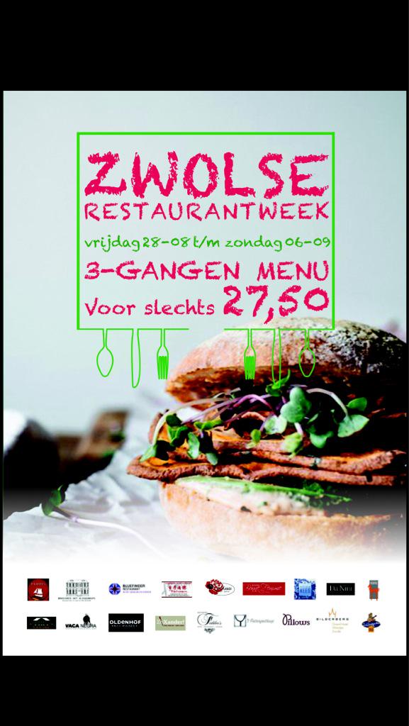 UitetenInZwolle's tweet image. De menu's voor de restaurantweek komen geleidelijk binnen. Kijk vast op de site culinairzwolle.nl! 28 aug t/m 6 sept!