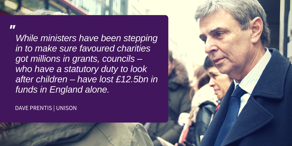 unisontheunion's tweet photo. Council cuts could mean more children in need are let down | Dave Prentis https://t.co/FMgaap1Bnw http://t.co/JXl4NDqg5L