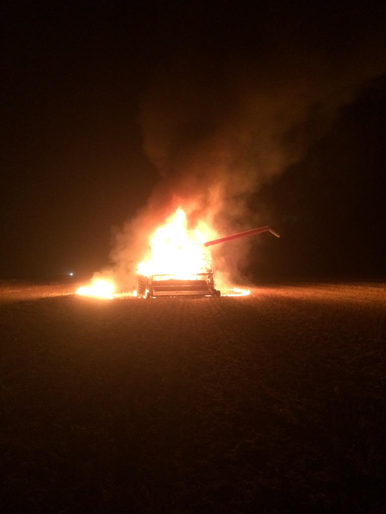 Terrible ending to our day today. RIP Case 8120. Thanks to <a href="/nofriesen/">Nathan Friesen</a> and Altona fire Department for the support.