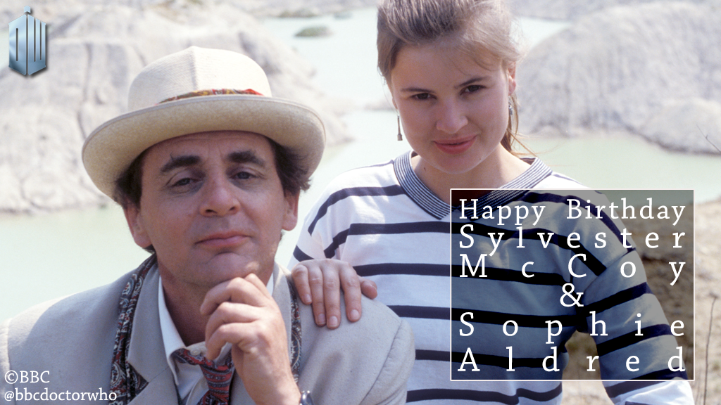 Happy birthday to the sensational Seventh Doctor & Ace, aka Sylvester McCoy and 