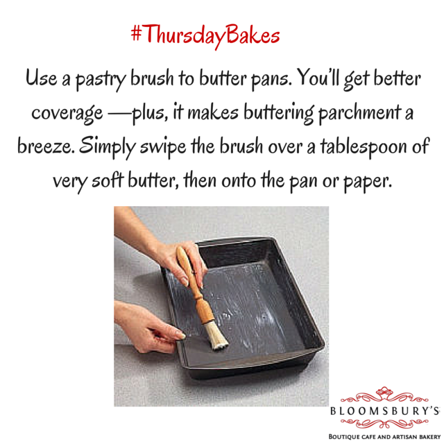 ILuvBloomsburys's tweet image. Its another #weekend and time for #ThursdayBakes. While buttering your pans, use a pastry brush for better coverage