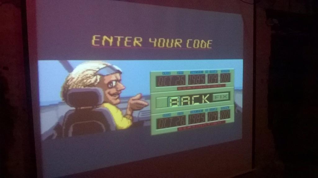 JasonBradbury's tweet photo. Yes that's a hoverboard &amp; yes that's Marty! It's Back to the Future II on Super Famicon. #Futureholic #BTTF http://t.co/tSPfQffCn6