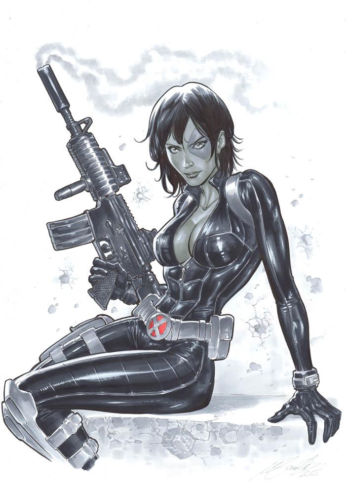 MSantucciArt's tweet image. New York Comic Con pre-show commission (30x40 cm): Domino! (white skin)

Info Commissions: marcosantucciart.com/en/original-dr…