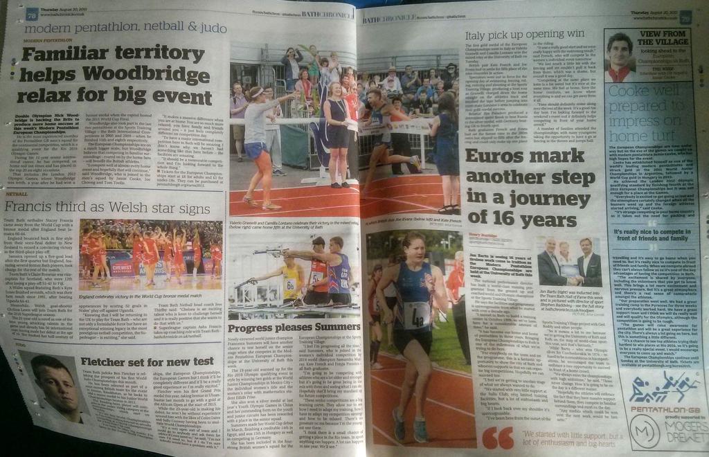 Team Bath on Twitter "Great Euros2015 coverage in bathsport today