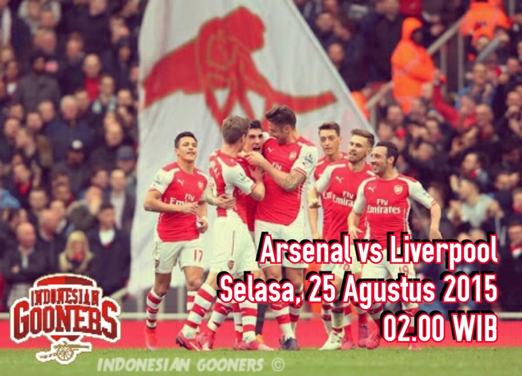 IDGoonerscom's tweet photo. #Reminder Arsenal vs Liverpool | Emirates Stadium | Selasa, 25 Agustus | jam 2.00wib | LIVE beIN Sports 3 &amp; SCTV http://t.co/Kr7MvlQjFS