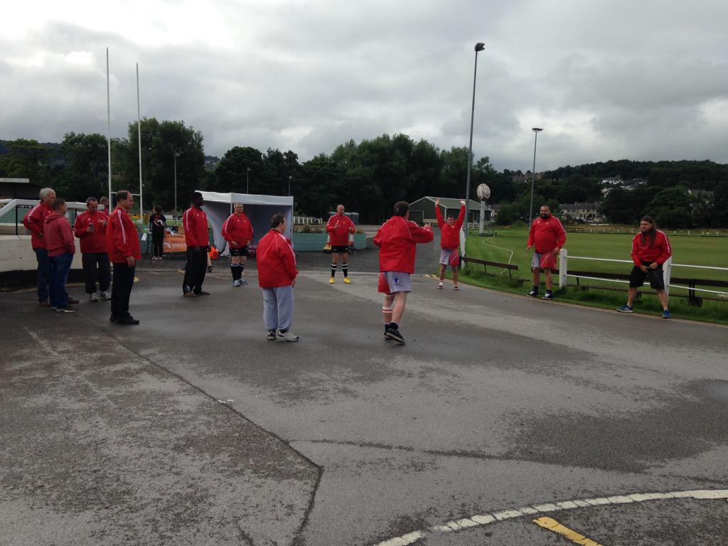 Glads ready and waiting before the venue is even set up - that a first!! #MARWT2015 #mixedabilitysports #Rugby4All