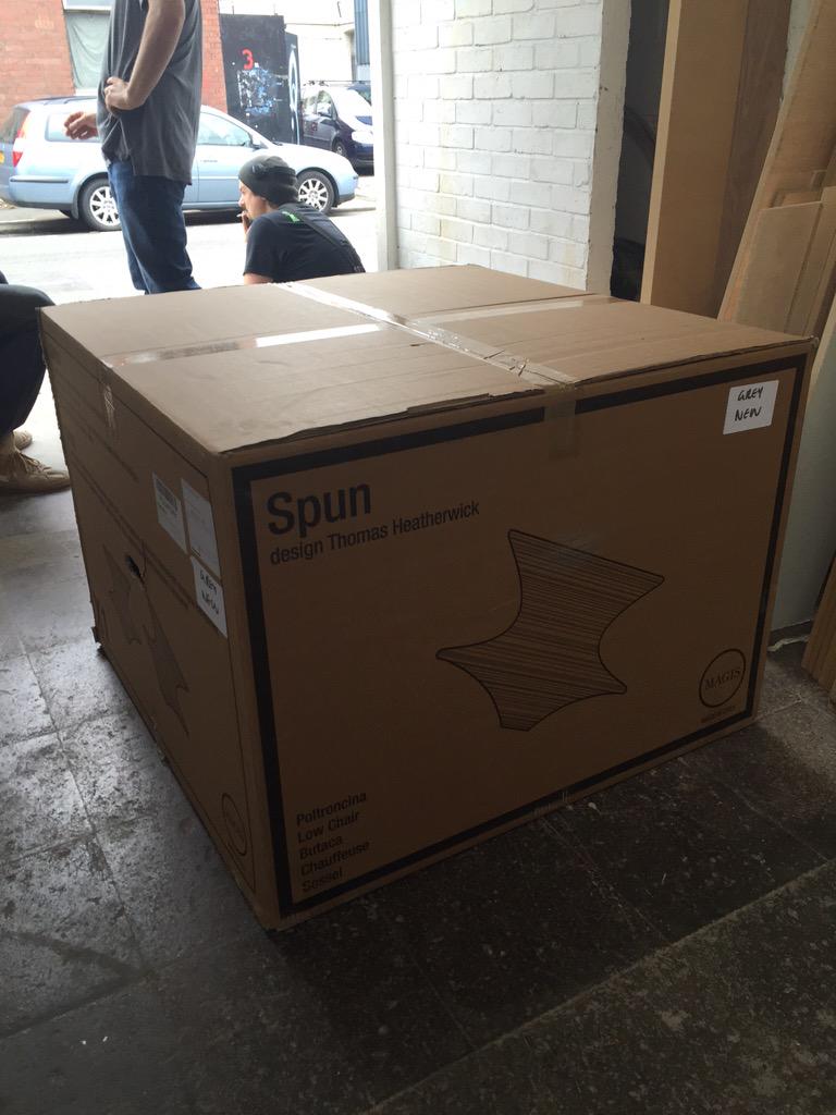 AlwaysGiveaway's tweet image. RT WalthamstowDad: Thomas went big with his wedding gift. #spunchair #heatherwickstudio