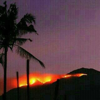 Kebakaran di G.Merbabu tjd 19/08/15 jam 13.42 wib terpantau 11 titik api hotspot pada 25 Ha. Api makin meluas.