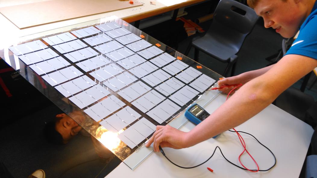 gonetside's tweet image. Congratulation to #PiView Team. Solar cells soldered and initial tests show power generation.
Next encapsulation.