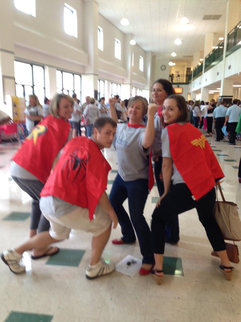 CarrboroCubs's tweet image. Carrboro superheroes conquer convocation! #chccschat @chccs