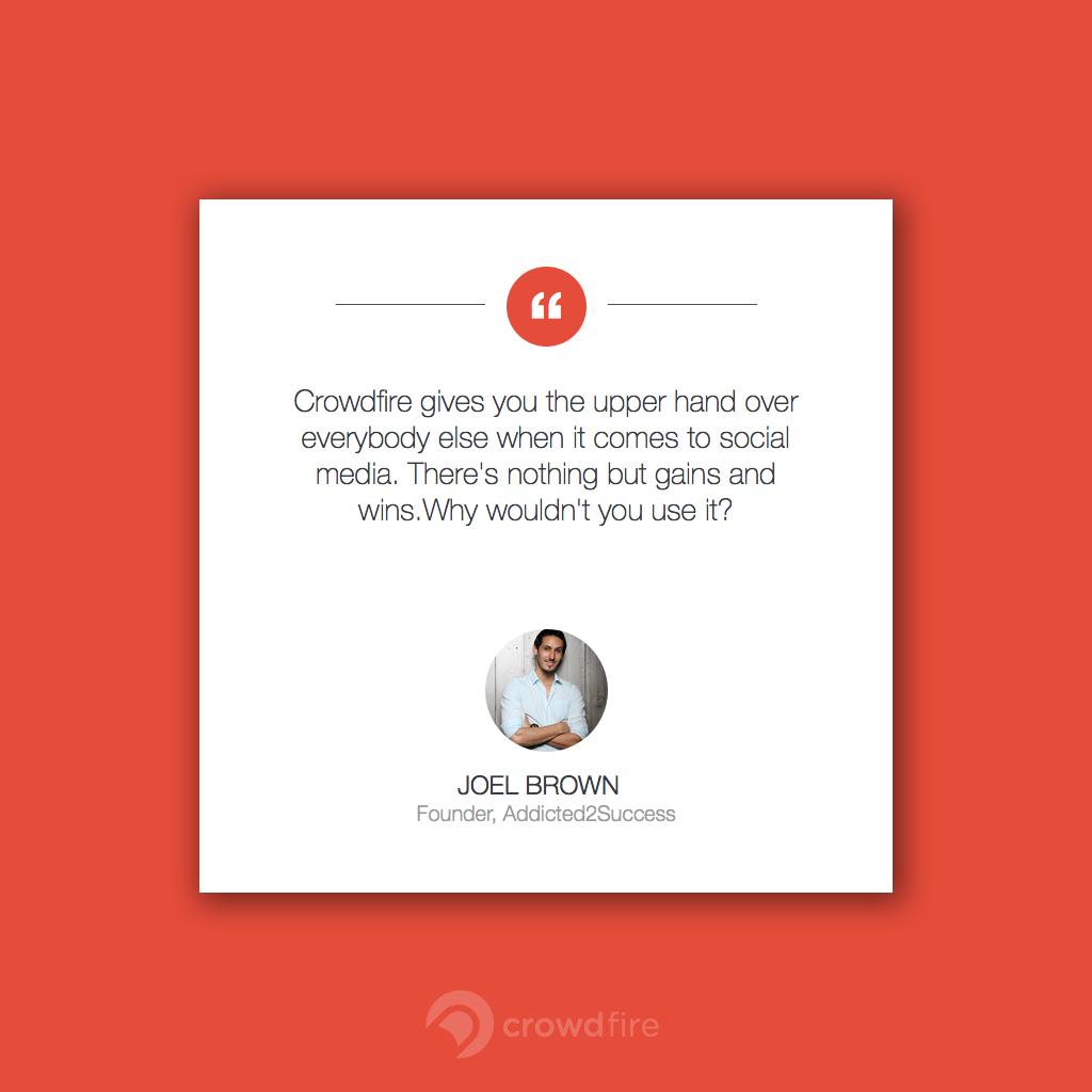 Crowdfire's tweet photo. 8000 to 600,000 followers in 4 years! Here's how Joel Brown grew his blog using Crowdfire http://t.co/btzKJv2O7S http://t.co/6dWn4loQWi
