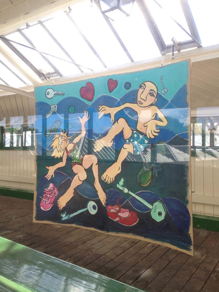 SetofDrawers's tweet image. NE illo lovers, Take a trip to Tynemouth station to see Wor Bethan Laker's lovely exhibition in between the bridges!