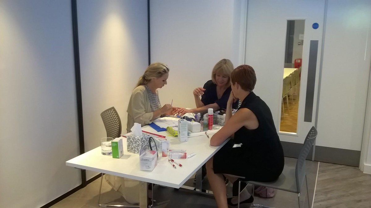 AndreaFulerton's tweet photo. Great event on all things nails with the lovely @pixiedoctor and Dr Ivan Bristow in support of Loceryl® Nail Gel http://t.co/E5QyojRLXG