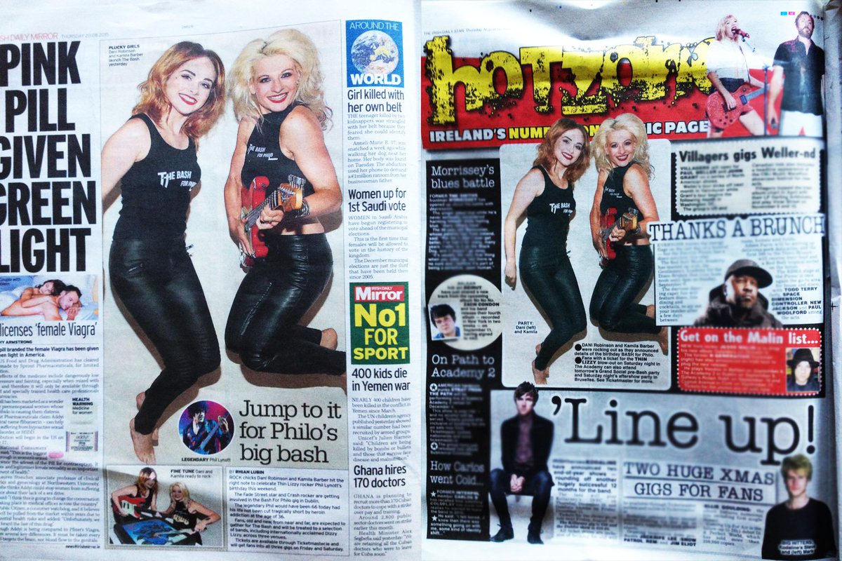 Great coverage from leading Irish titles for the <a href="/BashForPhilo/">BashForPhilo</a> this weekend #bashforphilo Tix:bit.ly/1BL6BO2