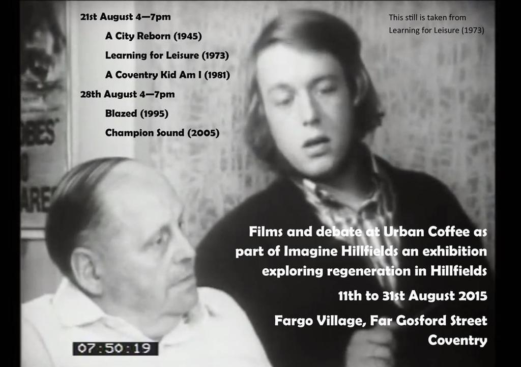 Tomorrow @urbanfargo <a href="/urbancoffeeco/">Urban Coffee Co.</a> <a href="/FargoVillage/">FarGo Village</a> Coventry films on show. A Cov KID AM I. <a href="/deanocity3/">Deano's Sky Blues memories</a>