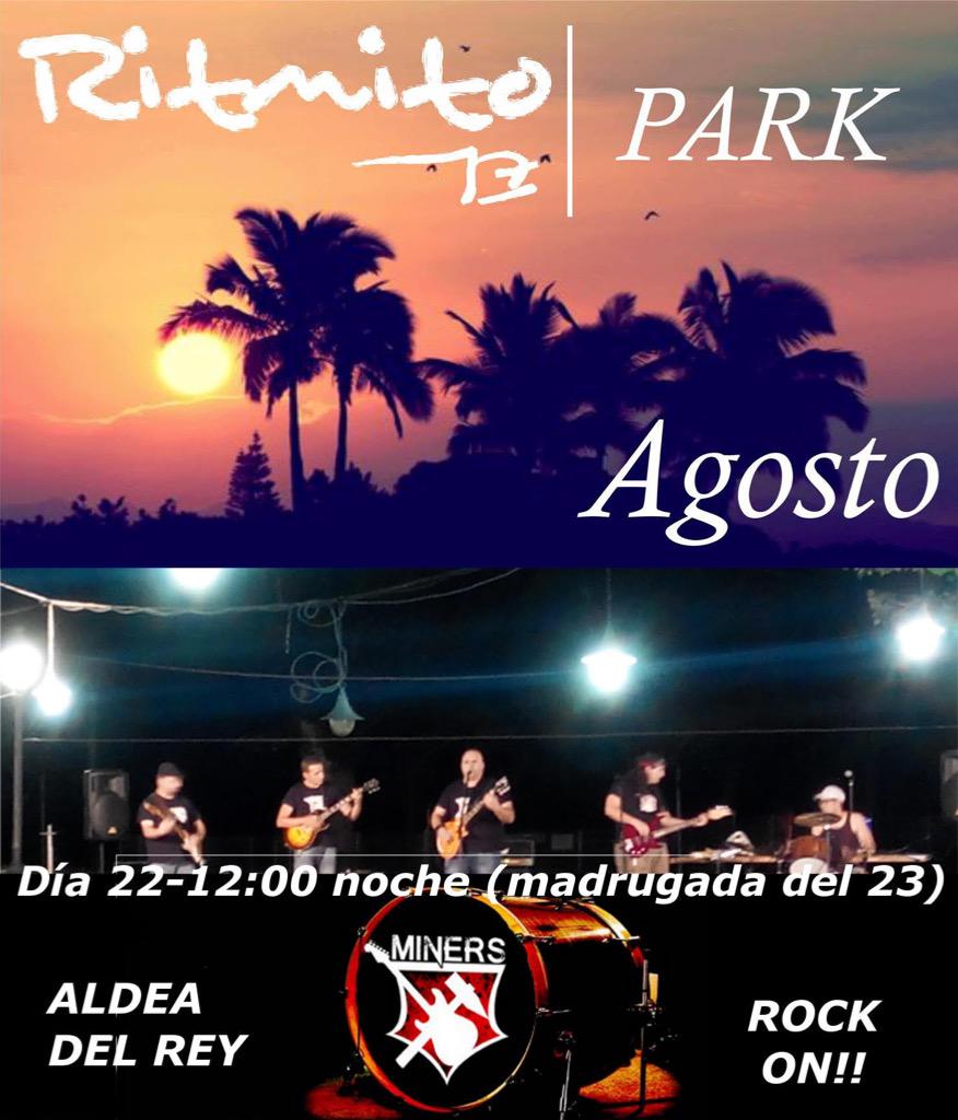 MinersRockBand's tweet photo. Este sábado a las 24 horas nos vemos en El Ritmito Park de Aldea del Rey. Te esperamos!!! http://t.co/mRp0NsTV0V