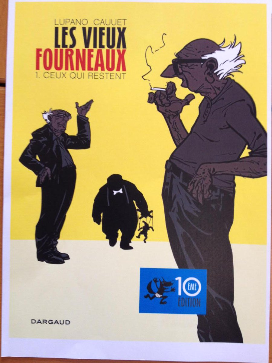 Dixième Editions pour les Vieux Fourneaux..!
Champagne les gars....!!!
<a href="/EditionsDargaud/">Editions Dargaud</a>