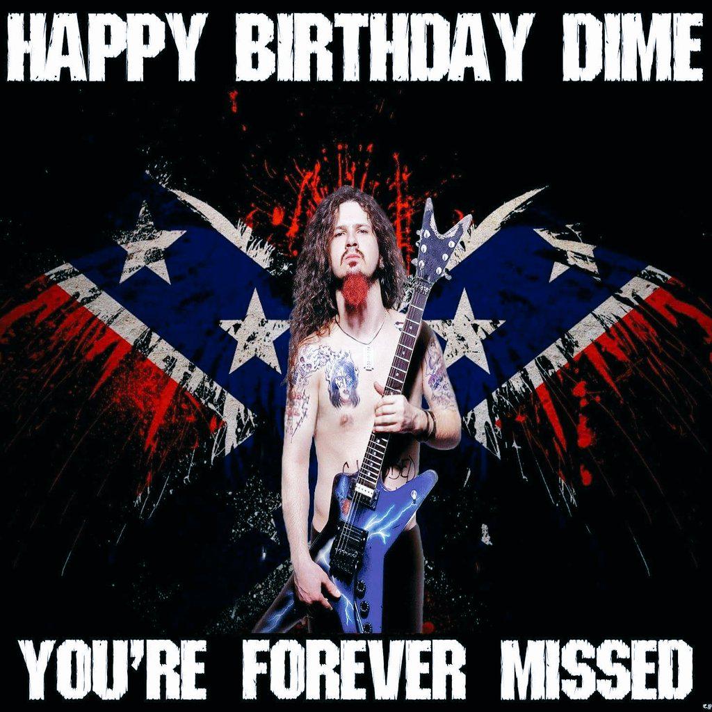 Happy birthday to the greatest to ever shred a guitar. RIP Dimebag Darrell 