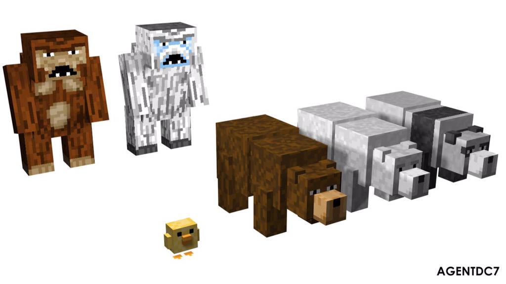 XboxSouna22's tweet photo. @Dinnerbone i think you should add new mobs: bears and yeti (look to the photo) it can be cool no? http://t.co/nUVUfJ4vHc