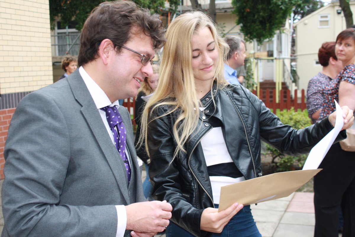 SJCSouthsea's tweet photo. Pupils are celebrating today for #GCSEResults! 61% of students achieved A* - B! Read more: http://t.co/CGxgBFzGR7 http://t.co/ZtUeuX74ad