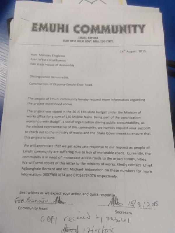 TrackaNG's tweet photo. Emuhi Community wrote Hon. Monday Ehigialoa, Esan West, Edo
Construction of Ekpoma-Emuhi Rd.
#EdoProjects http://t.co/7xuRVX4P4P