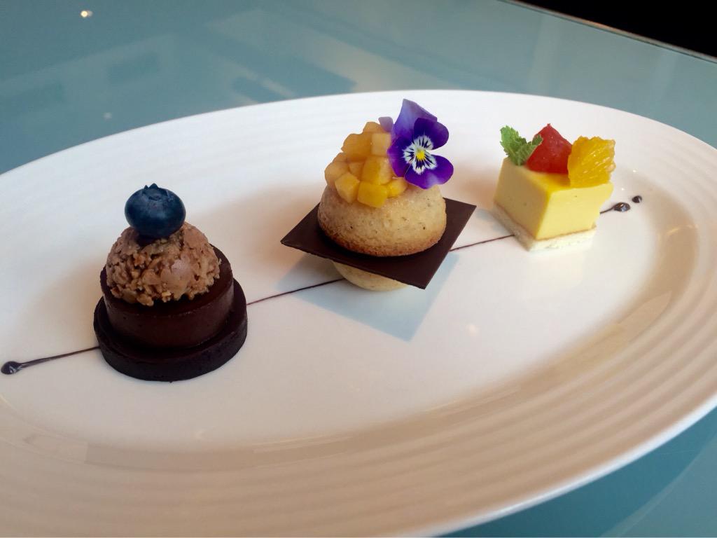 Classic trio of desserts