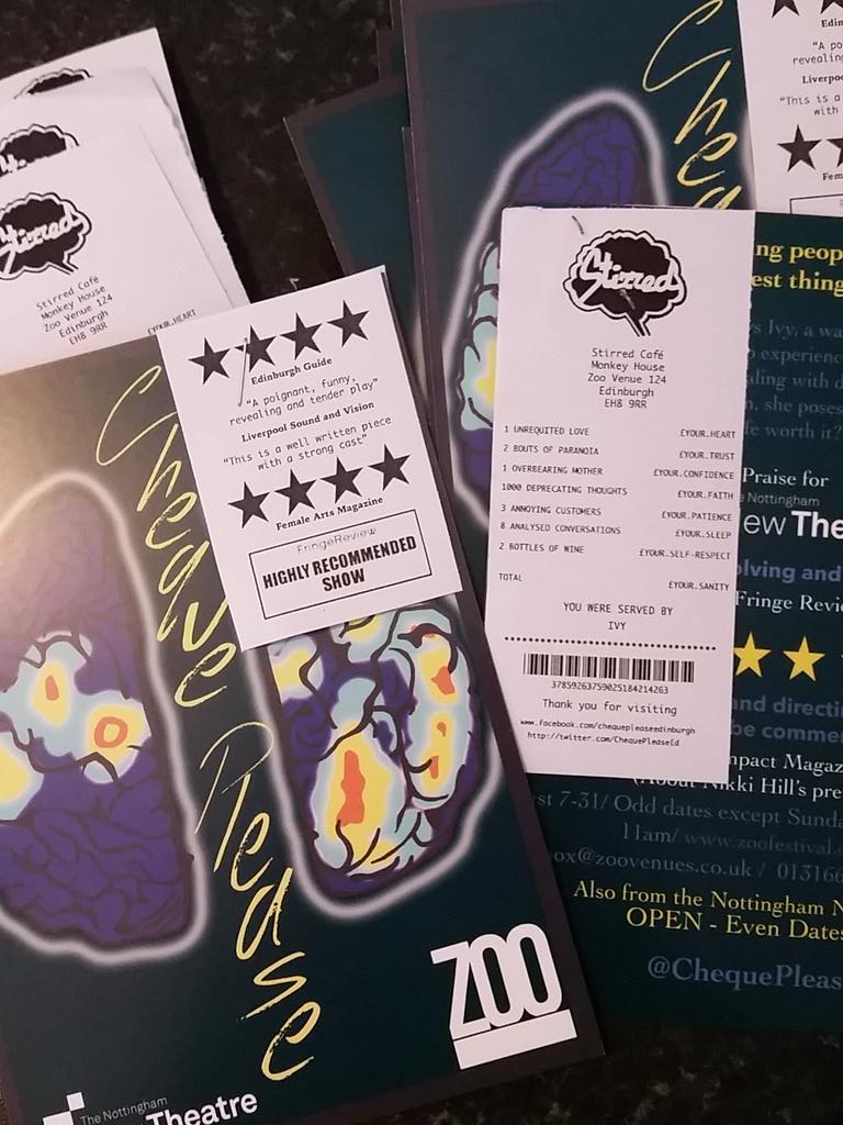 ChequePleaseEd's tweet image. We are stapling hundreds of new flyers today, look out for them on the mile then come to @ZOOvenues 11am tomorrow