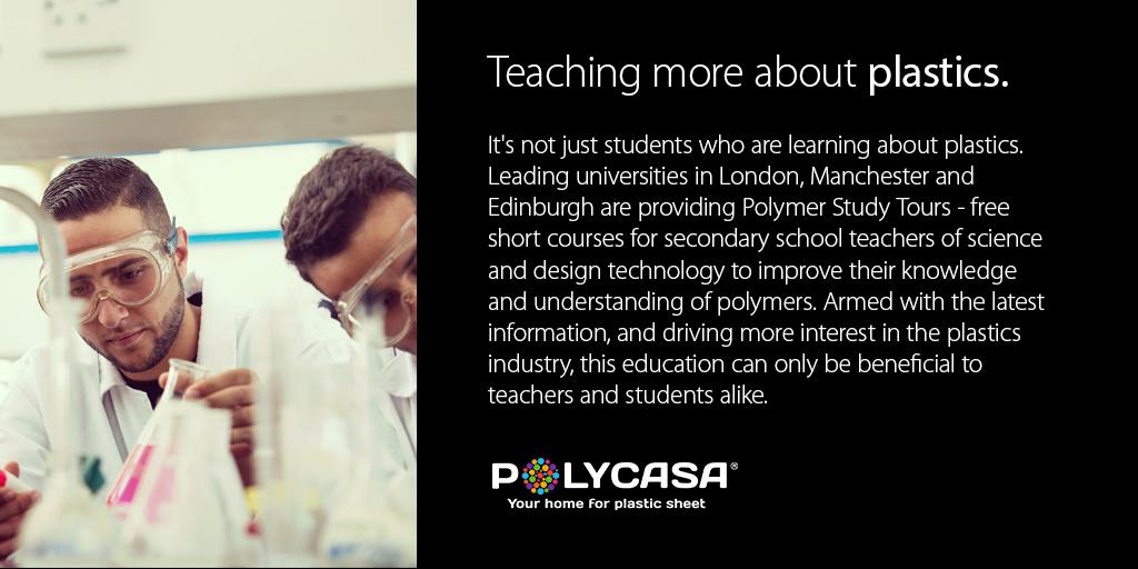 Did you know, science &amp; design teachers can attend free short courses on polymers at leading #universities in the UK?