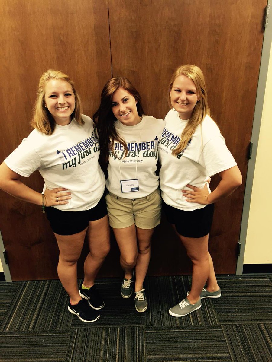 CapitalFSL's tweet photo. Be on the lookout for your Rho Gamma Orientation Leaders! #MoveToCap15 #CapWW15 http://t.co/gyiaO17BFQ