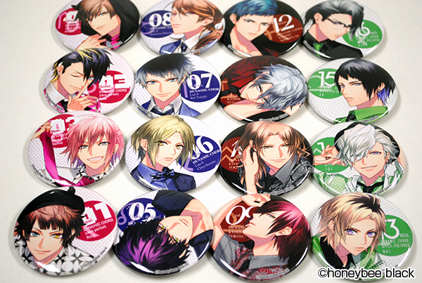 honeybee_web's tweet image. 【ハニマ①】明日8月21日（金）から『DYNAMIC CHORD 缶バッジコレクション vol.2』が発売されます。サンプルが届きましたので、ご紹介します。ランダム全16種／各400円+税　お一人様5個までご購入できます。