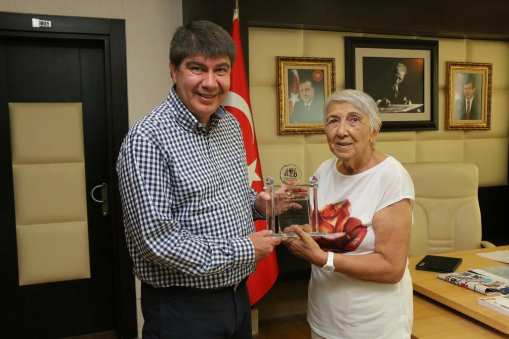 Bedensel Engelliler Dayanışma Derneği Bşk. Sn. Sevin Aktuğ'a ziyaretlerinden dolayı teşekkür ederim