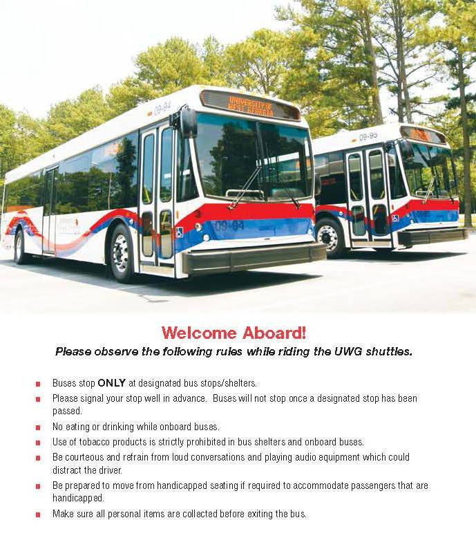 UWGAuxServices's tweet photo. We ADDED an additional Apt Shuttle!! 2 buses will be running. #UWG #UWG19 http://t.co/WORcfryZCK
