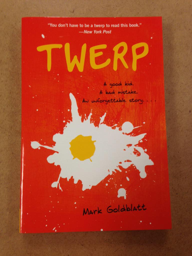 KMSLibraryReads's tweet photo. Twerp is our next Book Commander reading. It will be held September 15 second period in the library http://t.co/MGZESLoN5d