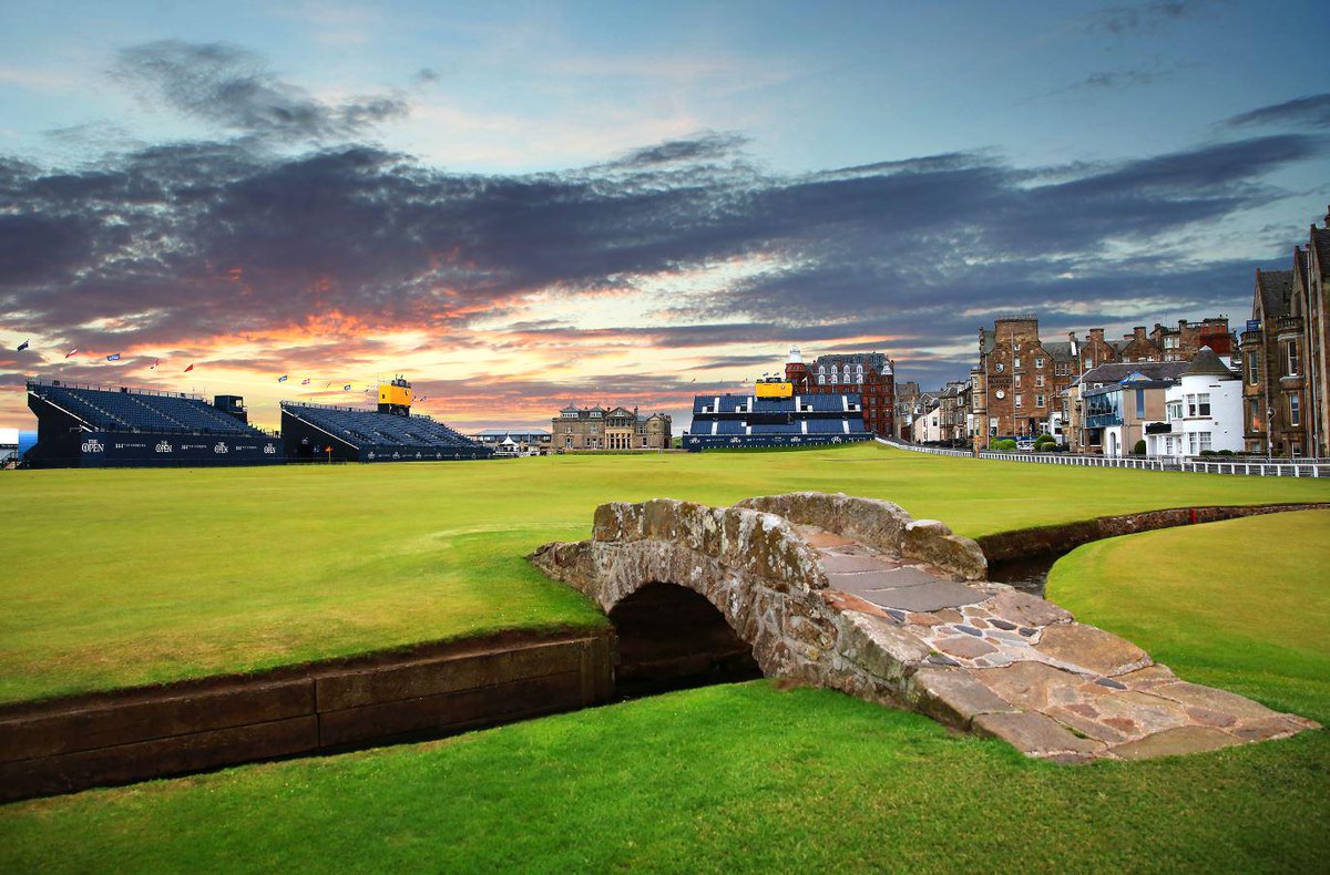 #TBT With the grandstands now removed, it was a vastly different view on the #OldCourse five weeks ago. #TheOpen