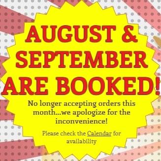 poweredsugar's tweet photo. We're booked for the #August &amp; #September ...get your #Halloween orders ready! #bakery  #PoweredSugarBakeShoppe http://t.co/IPT0e6kEtY