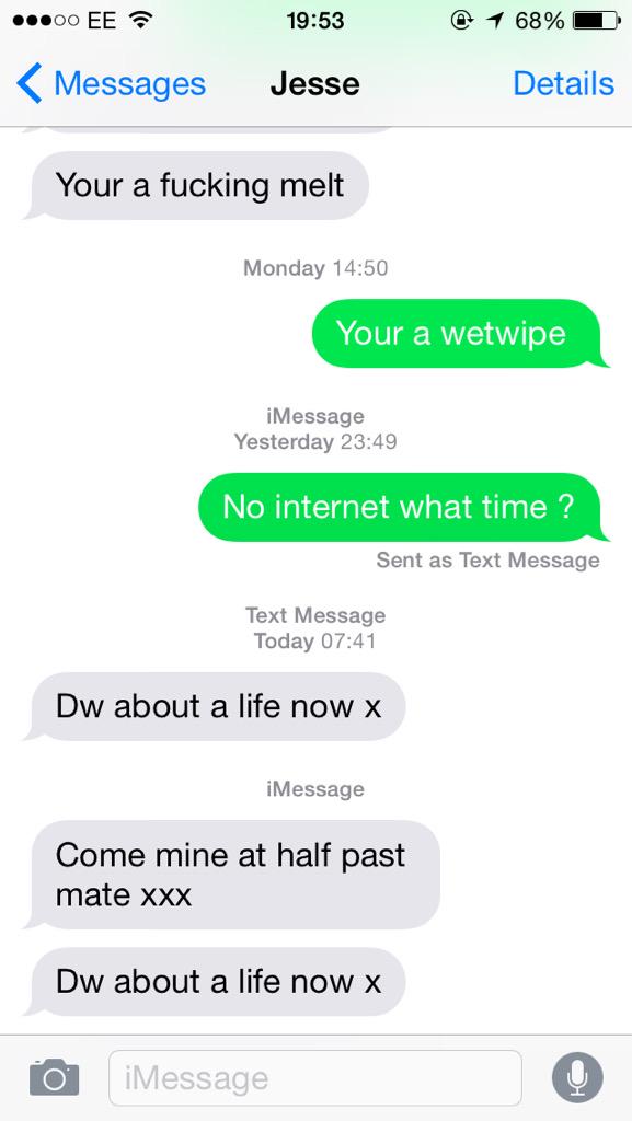 I'm a little worried about you <a href="/jesse_jhowe/">Jesse Howe</a> you gotta worry about life mate