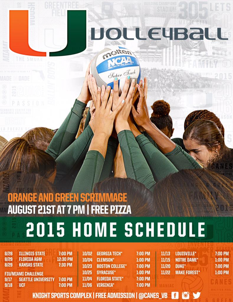 CanesVB's tweet photo. There will be FREE pizza at tomorrow's Orange and Green Scrimmage. Admission is FREE! #PackTheKnight http://t.co/W4awFAci0m
