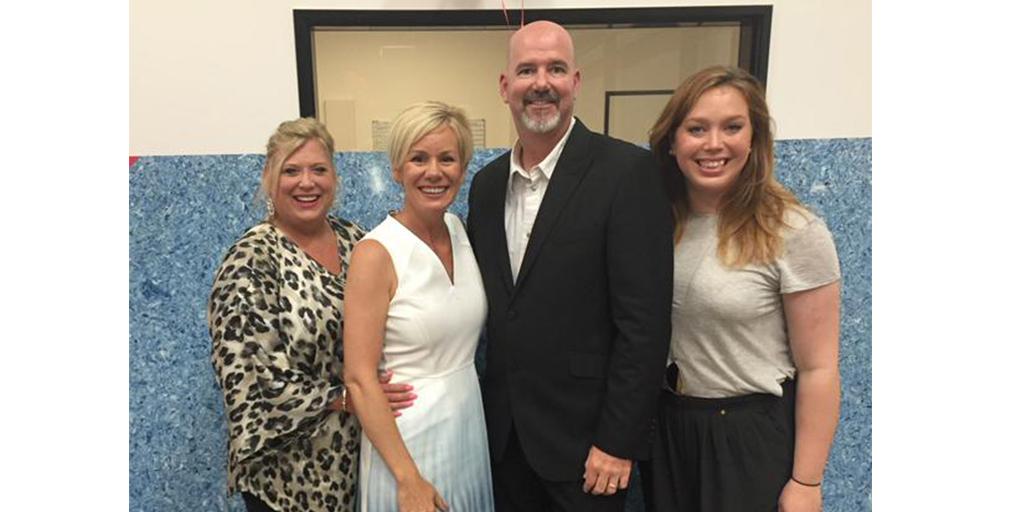 Silestone's tweet photo. #TBT to @Kerrie Kelly posing with our team and her beautiful color, Albedo, in San Diego! #SilestoneTrends #ASID40 http://t.co/lQn209Fe4O