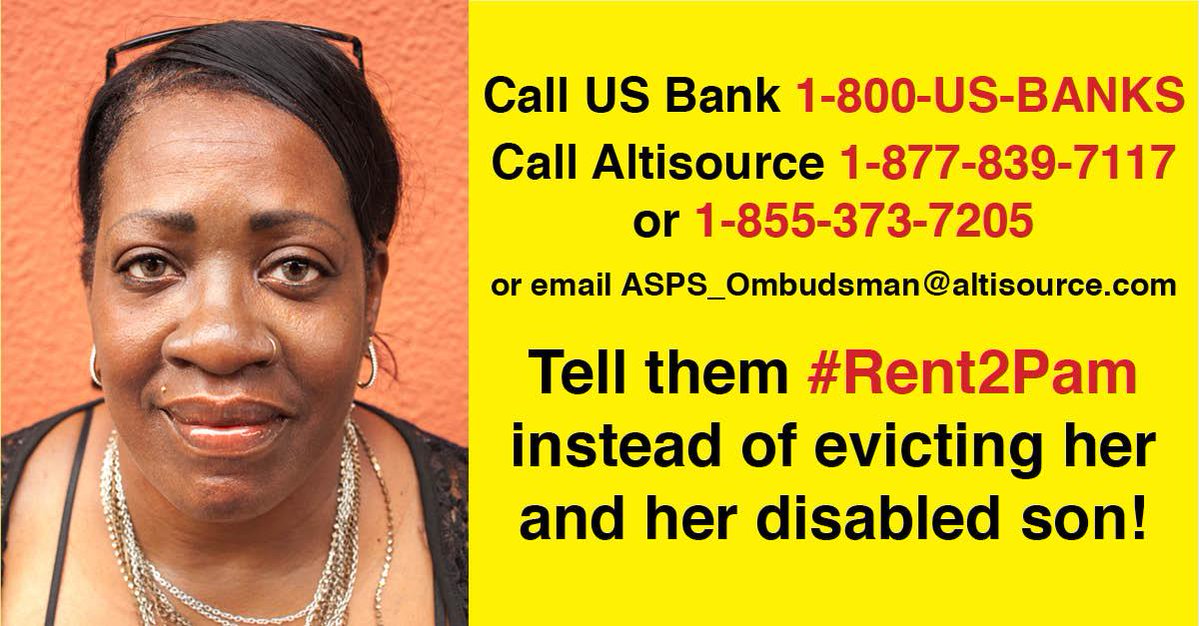 StrikeDebt's tweet image. Corinthian striker facing eviction! alj.am/lq5b
Tell @usbank &amp;amp; @Altisource to #Rent2Pam
@AGJepsen
Pls RT