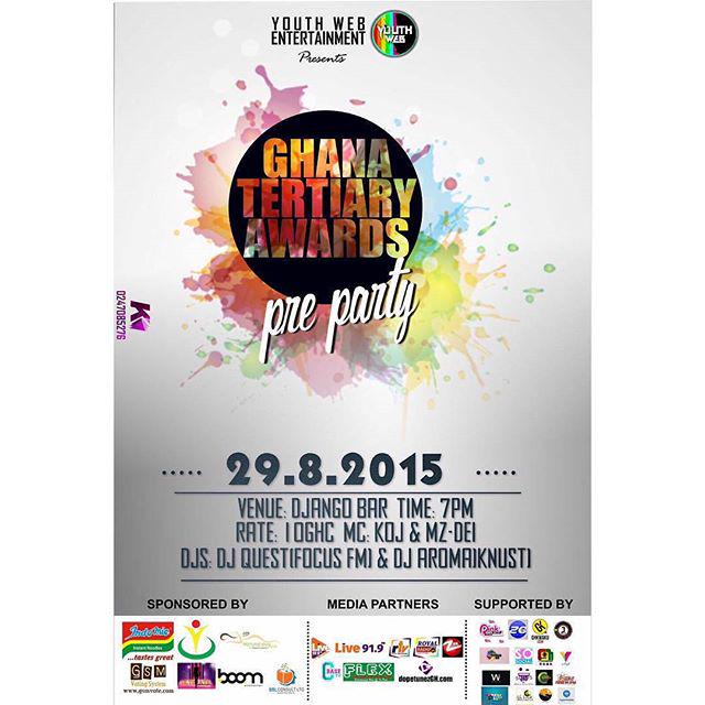 eugene_nyavor's tweet photo. It's the Official Climax PARTY for the Nation's Student Awards . 🚏29.08.15 🎓 Come let's Warm Up for the main Night " http://t.co/vNviJbbLpK
