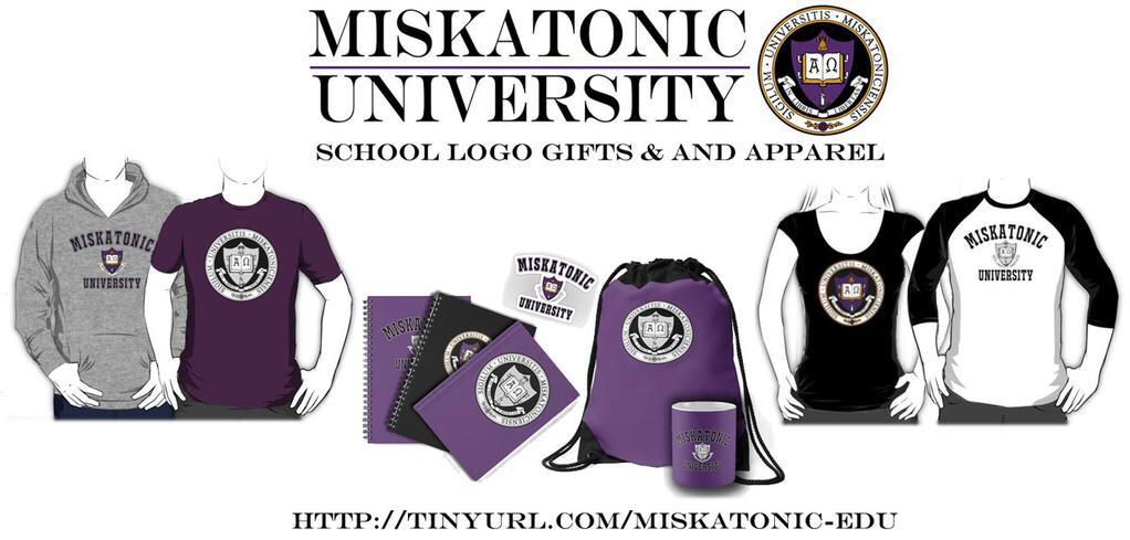 reaganflyg's tweet photo. Celebrate Lovecraft's 125th birthday w/ original &amp; unique Miskatonic Univ gifts and apparel #happybirthdaylovecraft http://t.co/tU9RMiE8zy
