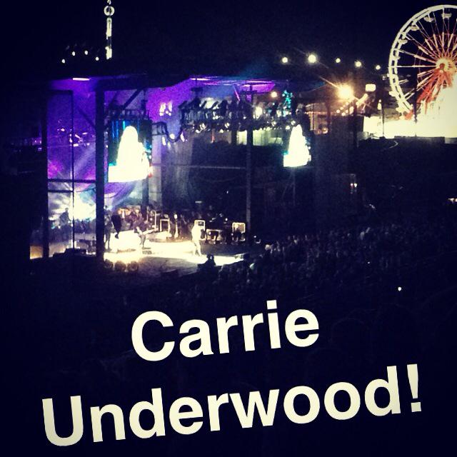 CaitlinGermer's tweet photo. Great show at the #IowaStateFair @carrieunderwood !! 🎸🎤🎡 http://t.co/BCEihRtVFQ