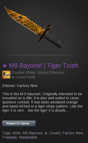 AquaticEsport's tweet image. Ask and you will receive! M9 Bayonet Tiger Tooth Giveaway! RT+FOLLOW TO ENTER! #CSGOgiveaway #giveaway #CSGO #ESLOne