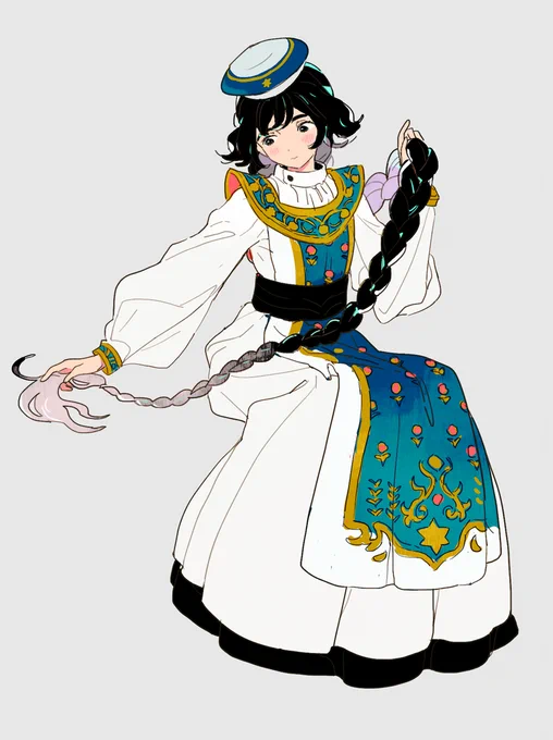 ながい髪 