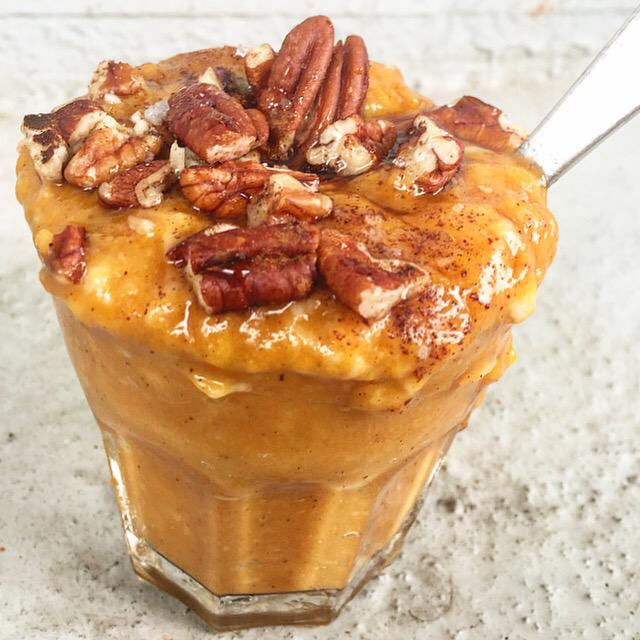 devijaime's tweet image. Sweet potato pie, coconut yogurt heaven right here #paleo perfection and #vegan licious ✌🏼️