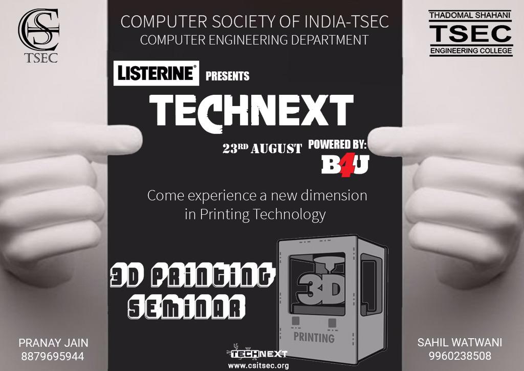 csi_tsec's tweet photo. Don't be stuck at 1 and 2, explore the 3-D with us! 
#Technext15 #TechnextIsHere #DontKeepCalm http://t.co/vIYI1sAoK5