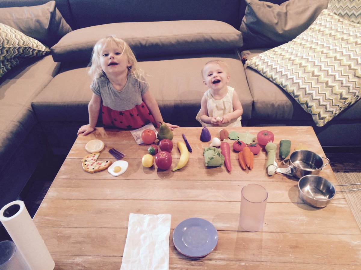 benappleby81's tweet photo. My two little angels running their "restaurant". http://t.co/dsviUhwT5U